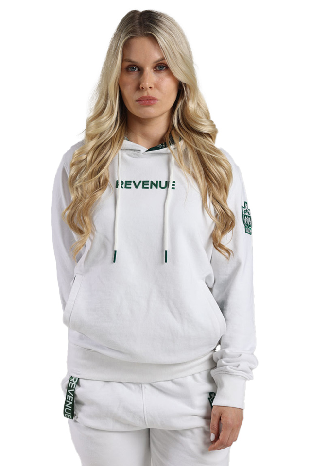 5" Green Logo Wimbledon White