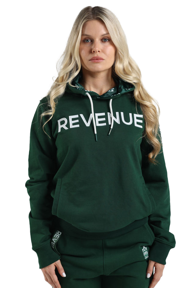 REVENUE Logo Hoodie Geneva Green