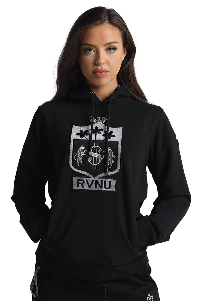 RVNU CREST Hoodie - Black