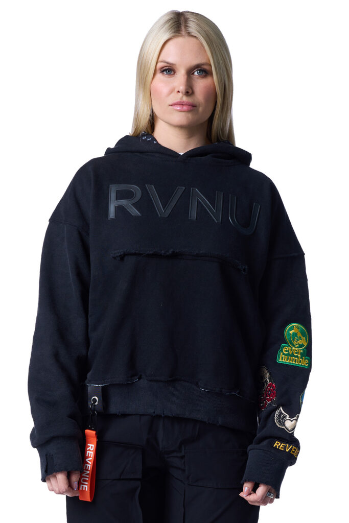 BLACK DESTRO HOODIE - PULLOVER