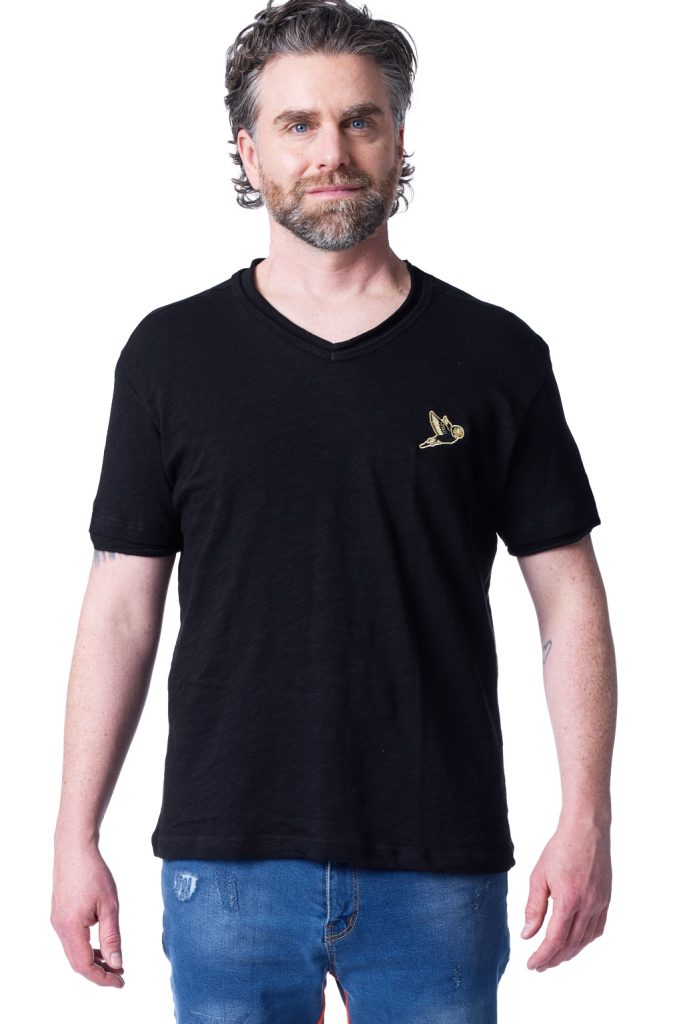 Revenue Brand Budget Budgie Vintage V-Neck Tee